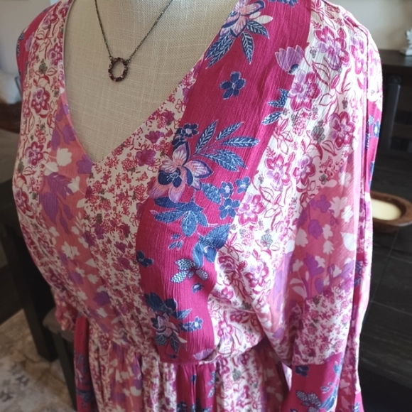 Andree by Unit Floral Mixed Print Babydoll Dress - Picture 8 of 11